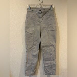 Boden Women’s Grey Cotton Cargo Pant - 4L